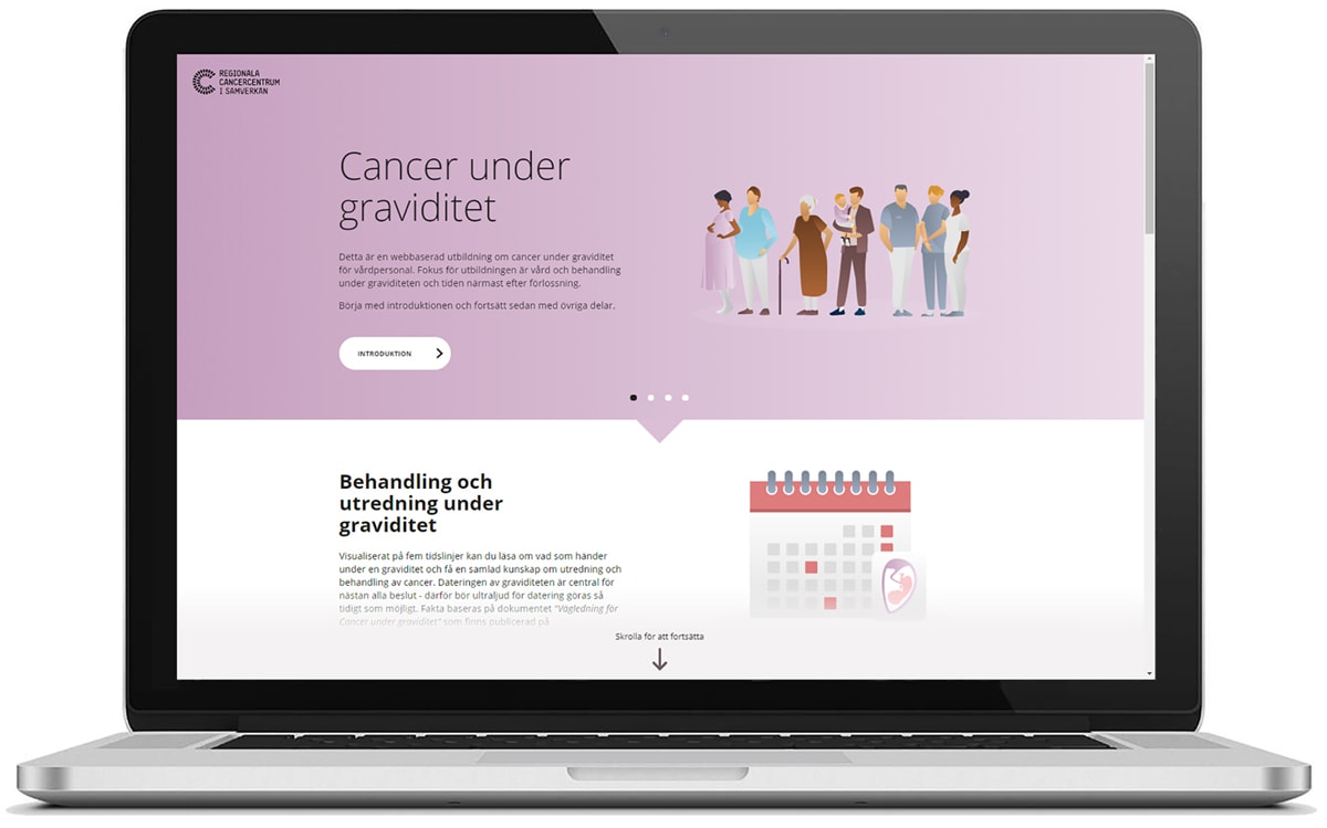 Ny webbutbildning ska öka vårdens kunskap om cancer och graviditet
