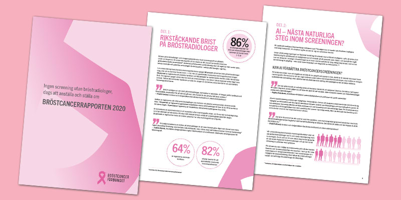 Bröstcancerrapporten 2020: Svensk bröstcancerscreening går på knäna – brist på bröstradiologer i hela landet