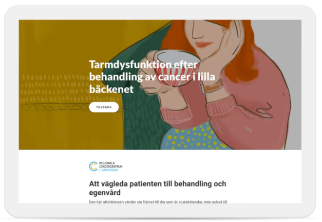 Ny webbkurs inom bäckencancerrehabilitering