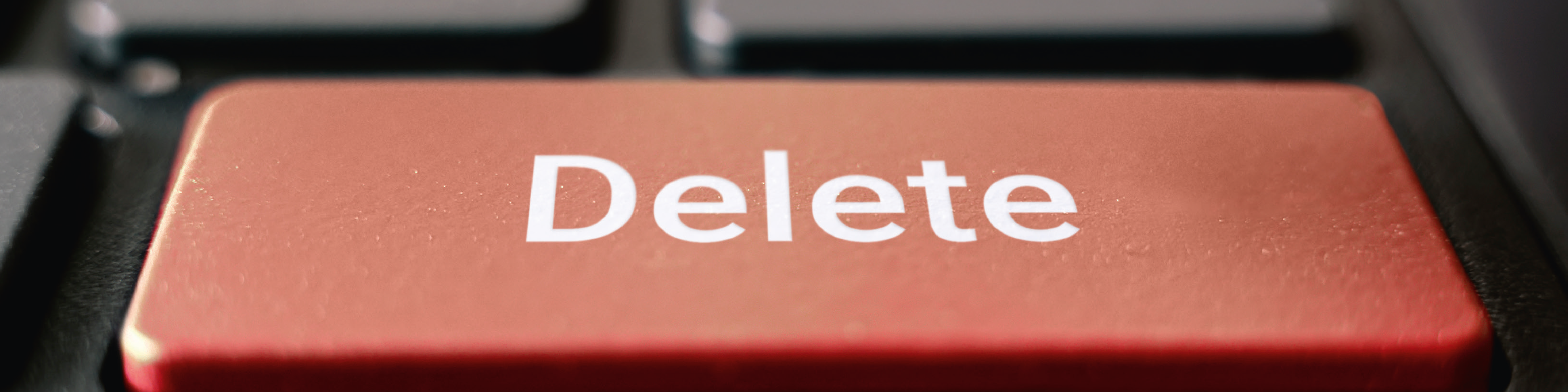 Delete-knappen i livets skarpa lägen