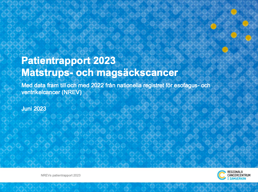 Många med matstrups- och magsäckscancer upplever god livskvalitet men också trötthet och oro