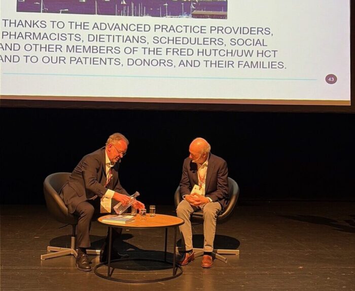 Blodcellstransplantationen firades på Hematologidagarna