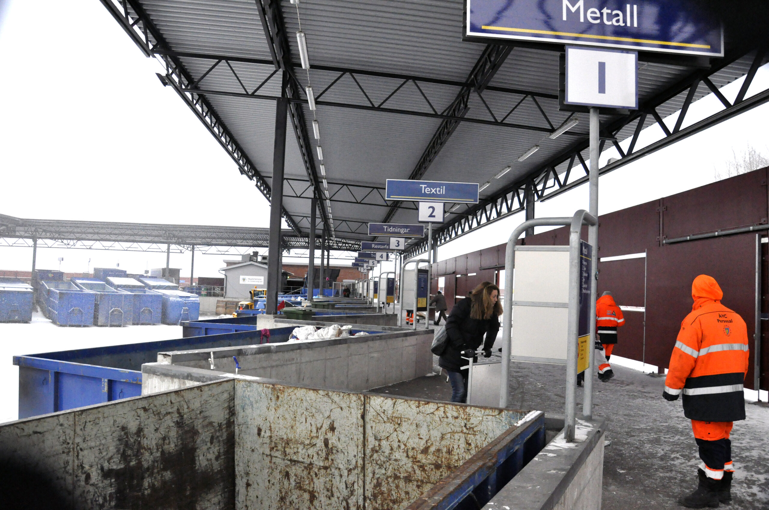 Arbetsmiljöverket granskar jobb på återvinningstation